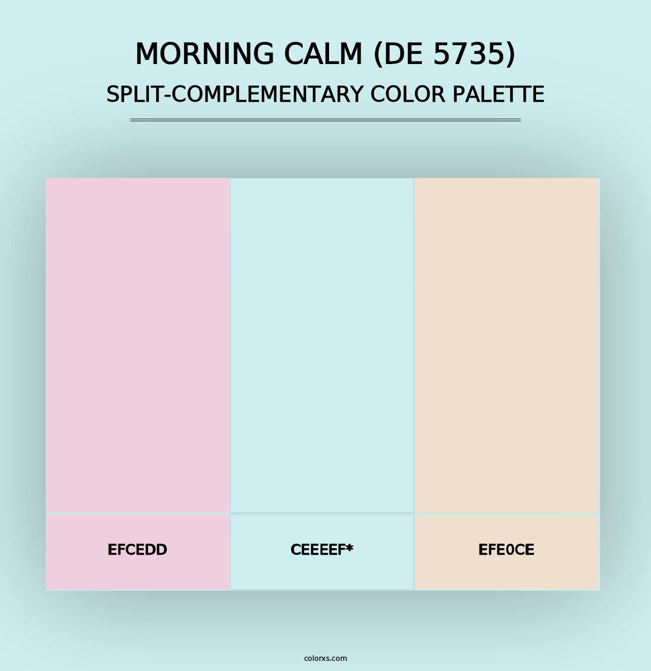 Morning Calm (DE 5735) - Split-Complementary Color Palette