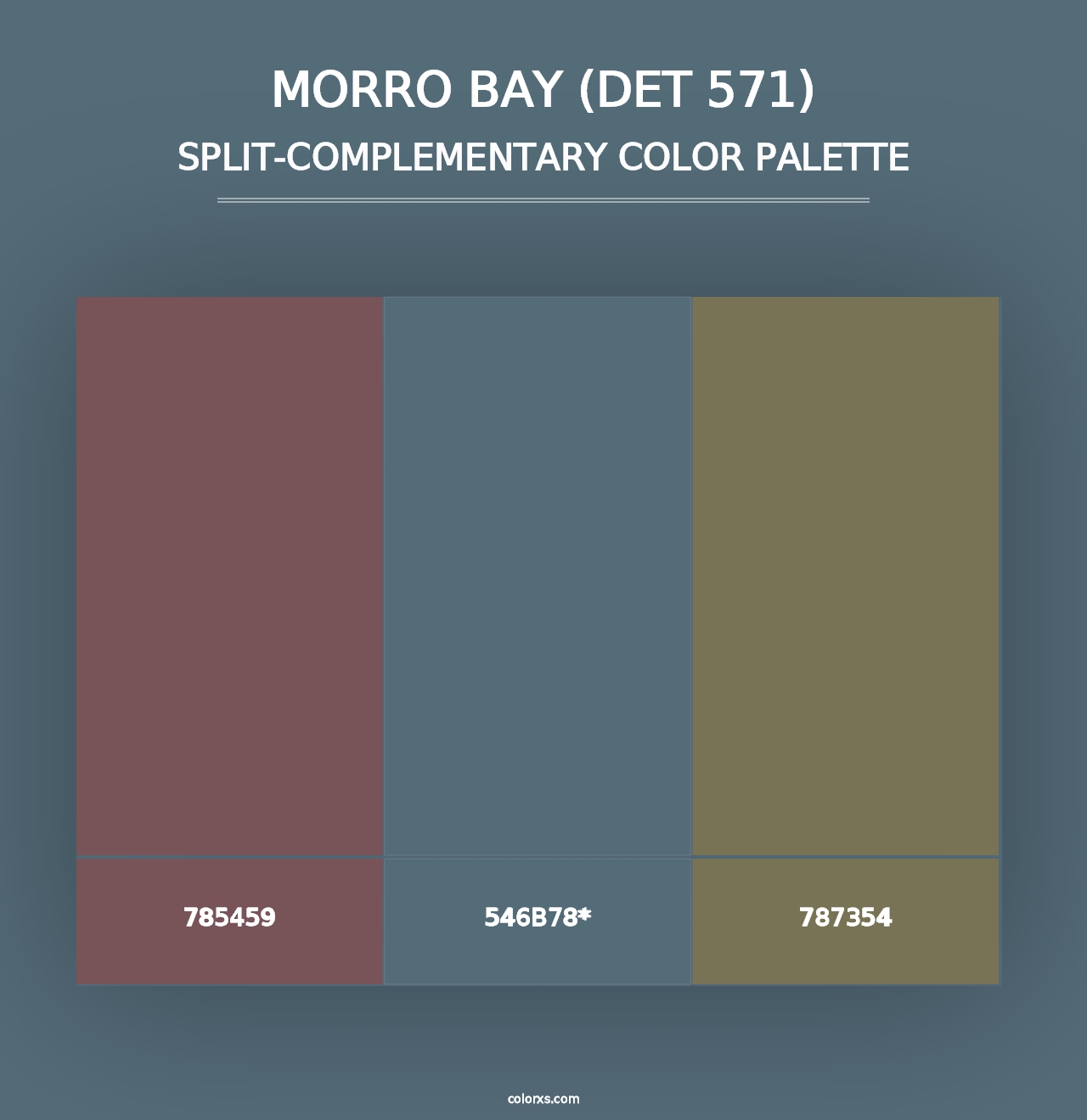 Morro Bay (DET 571) - Split-Complementary Color Palette