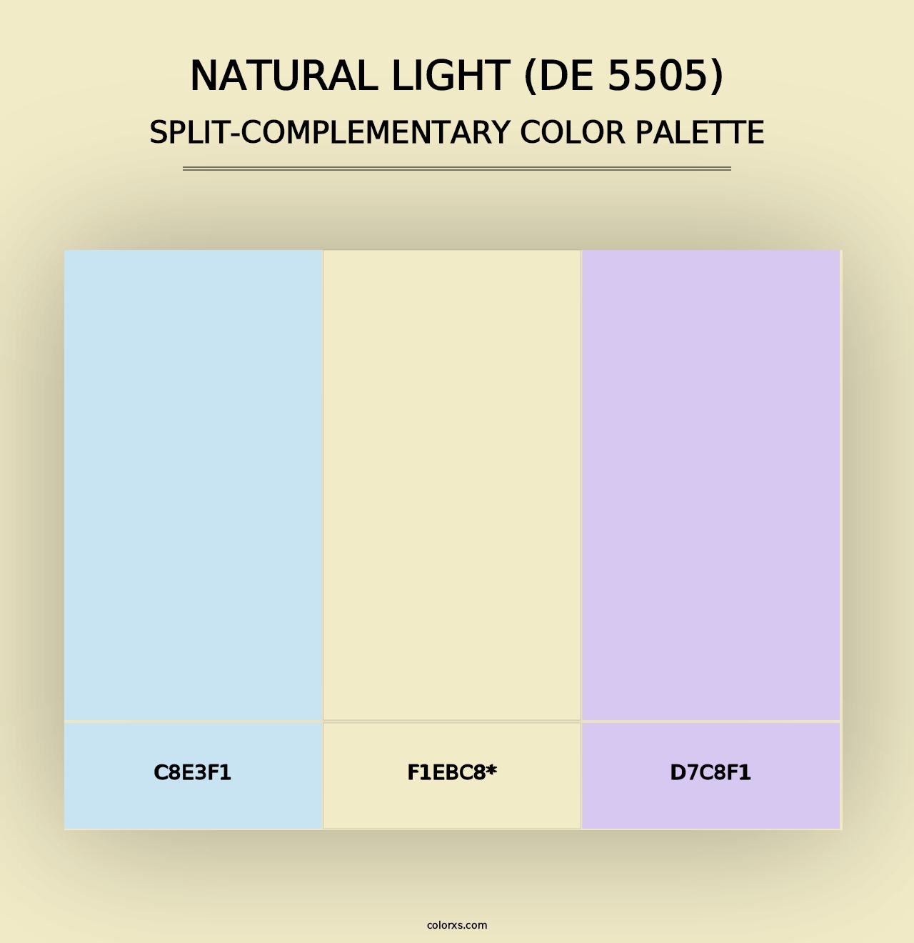 Natural Light (DE 5505) - Split-Complementary Color Palette