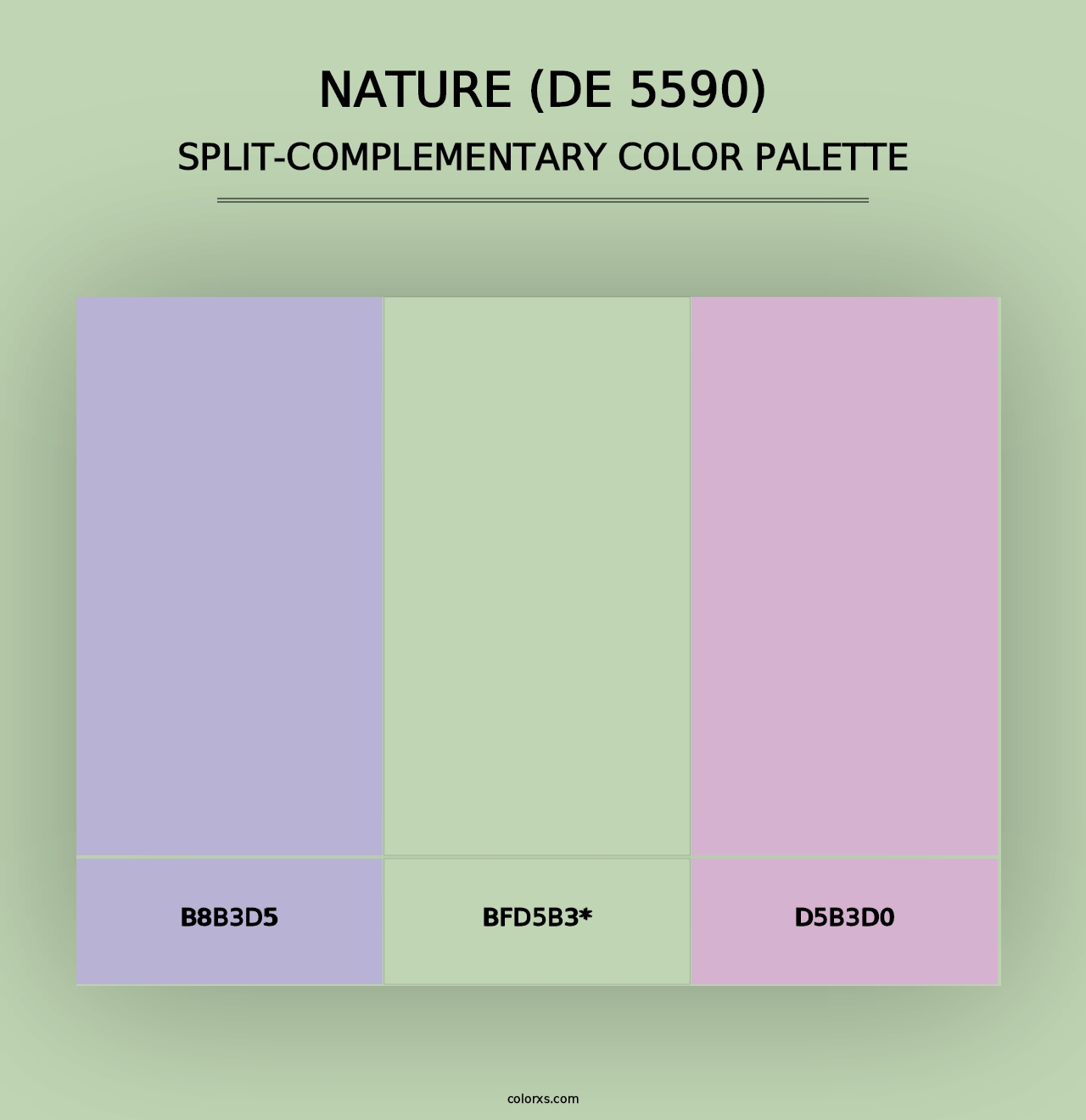 Nature (DE 5590) - Split-Complementary Color Palette