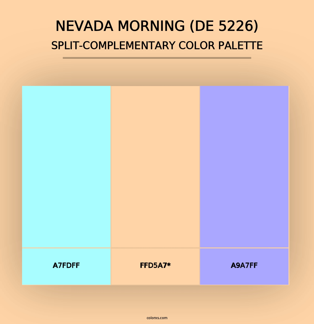 Nevada Morning (DE 5226) - Split-Complementary Color Palette