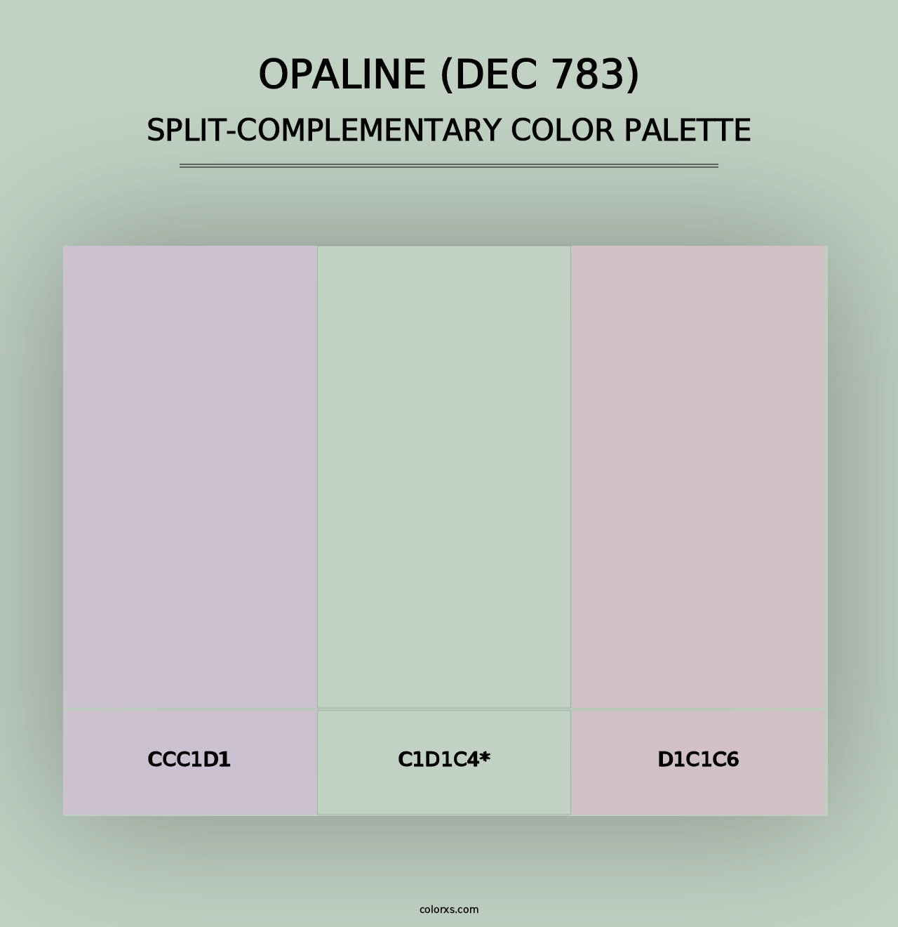 Opaline (DEC 783) - Split-Complementary Color Palette