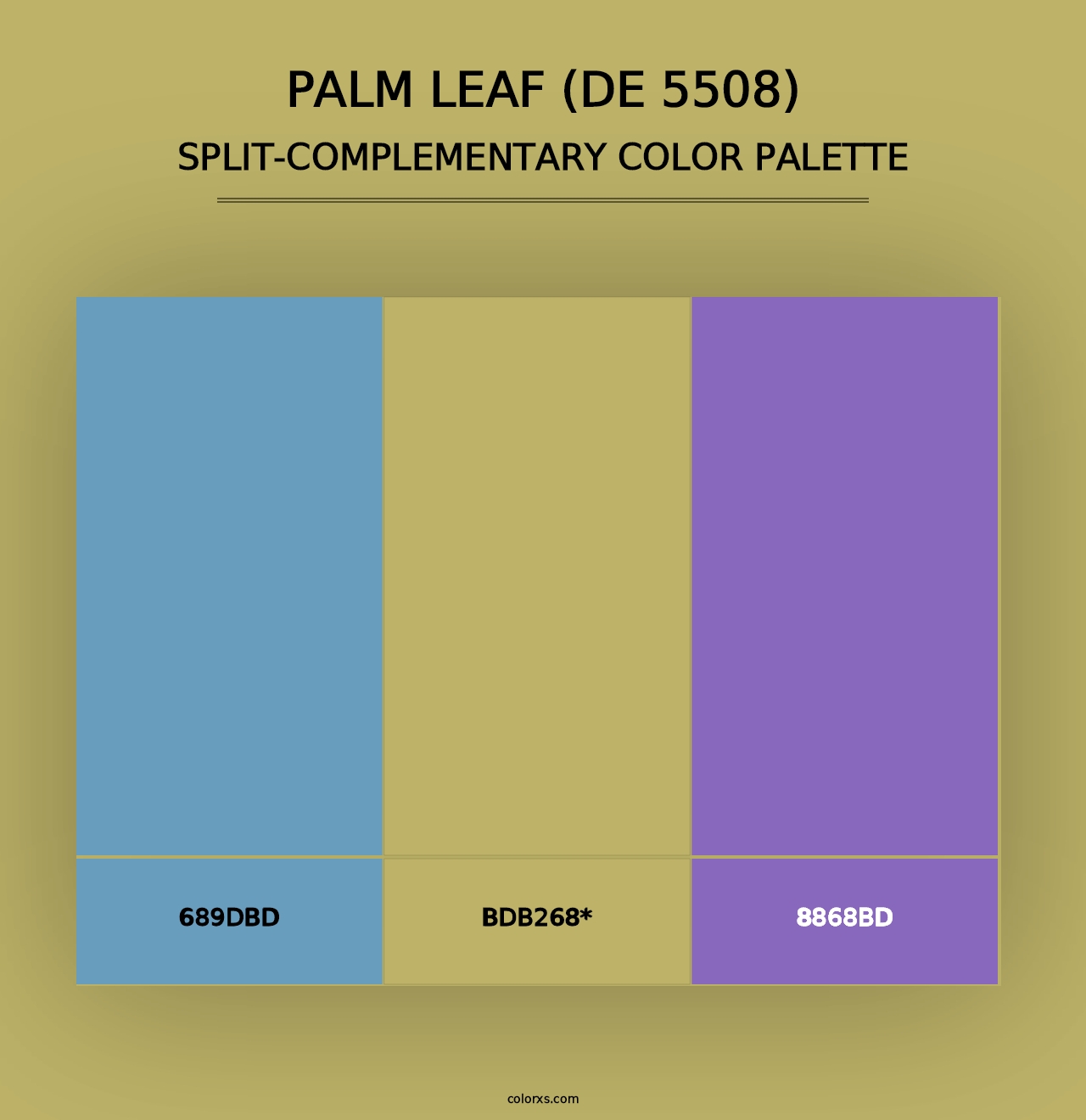 Palm Leaf (DE 5508) - Split-Complementary Color Palette