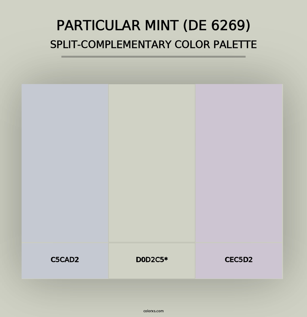 Particular Mint (DE 6269) - Split-Complementary Color Palette