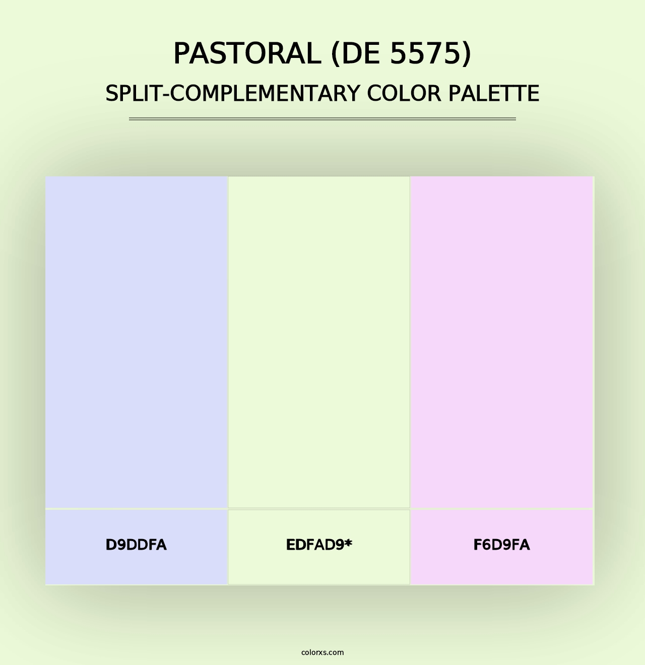 Pastoral (DE 5575) - Split-Complementary Color Palette