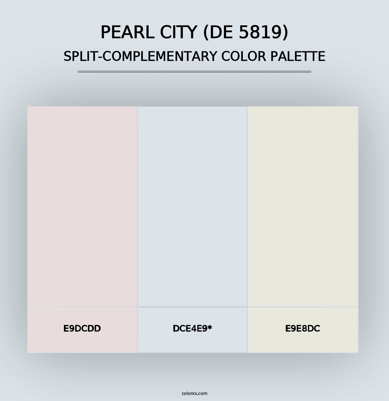 Pearl City (DE 5819) - Split-Complementary Color Palette