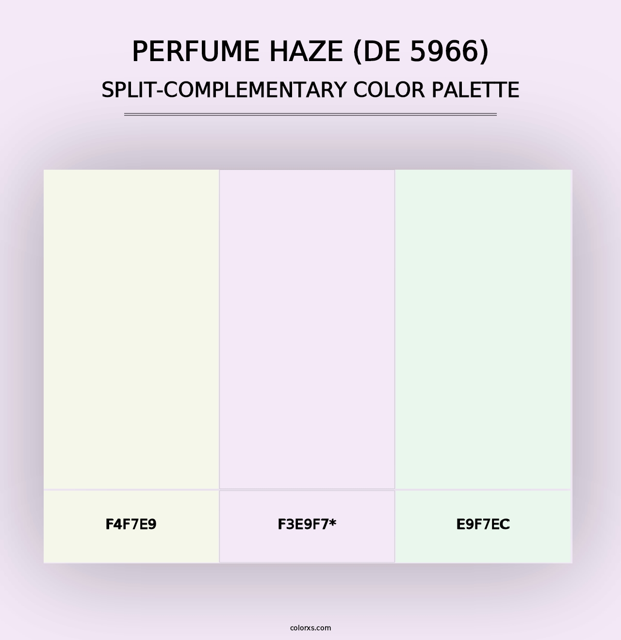 Perfume Haze (DE 5966) - Split-Complementary Color Palette