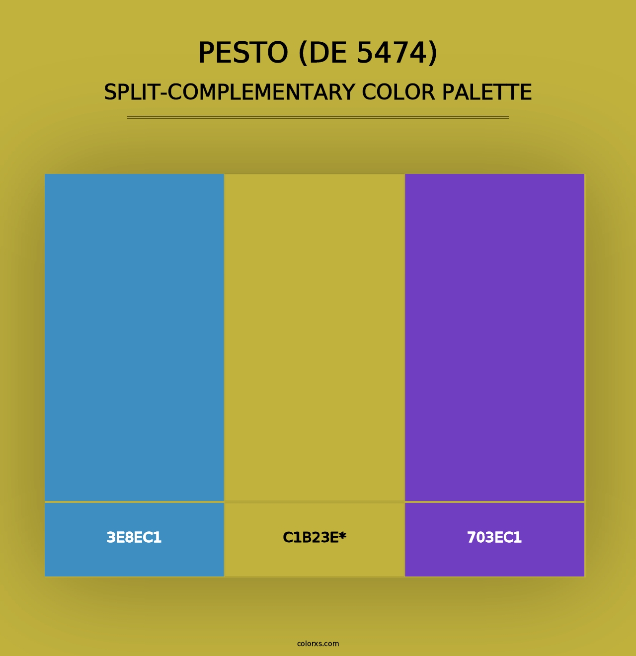 Pesto (DE 5474) - Split-Complementary Color Palette