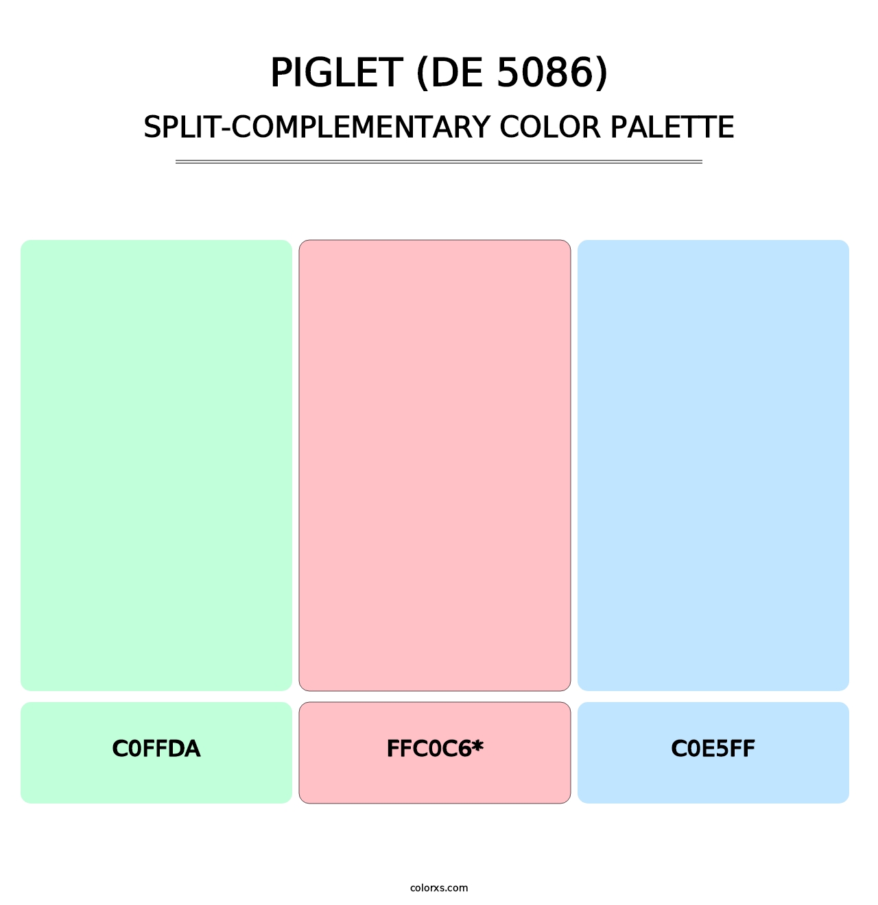 Piglet (DE 5086) - Split-Complementary Color Palette