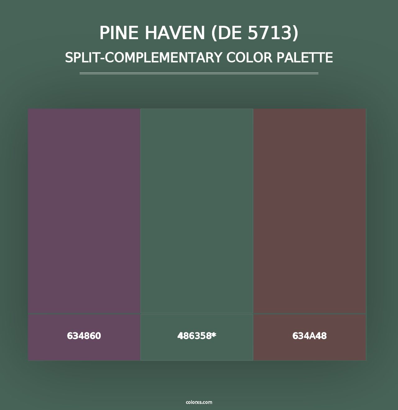 Pine Haven (DE 5713) - Split-Complementary Color Palette