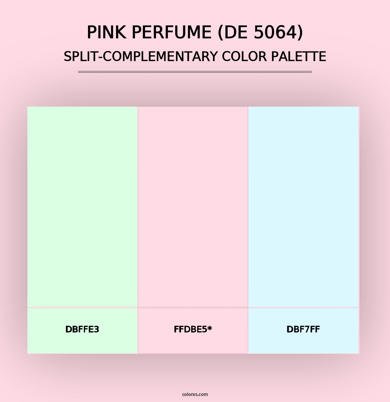 Pink Perfume (DE 5064) - Split-Complementary Color Palette