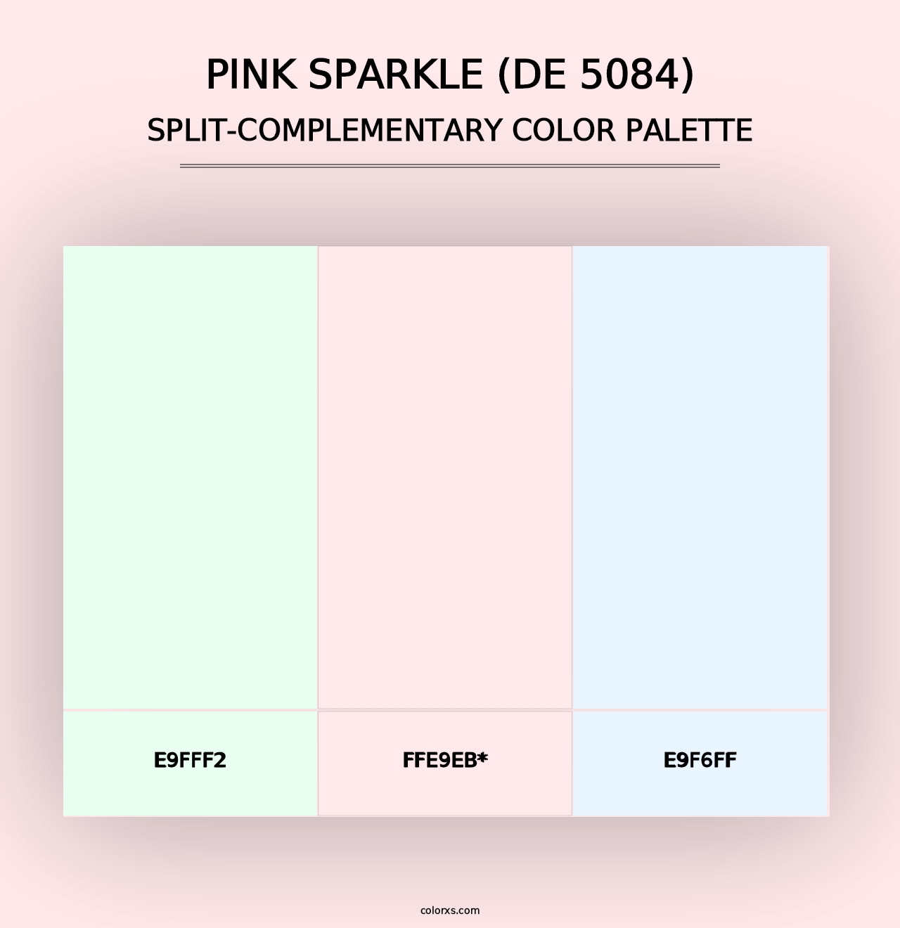 Pink Sparkle (DE 5084) - Split-Complementary Color Palette