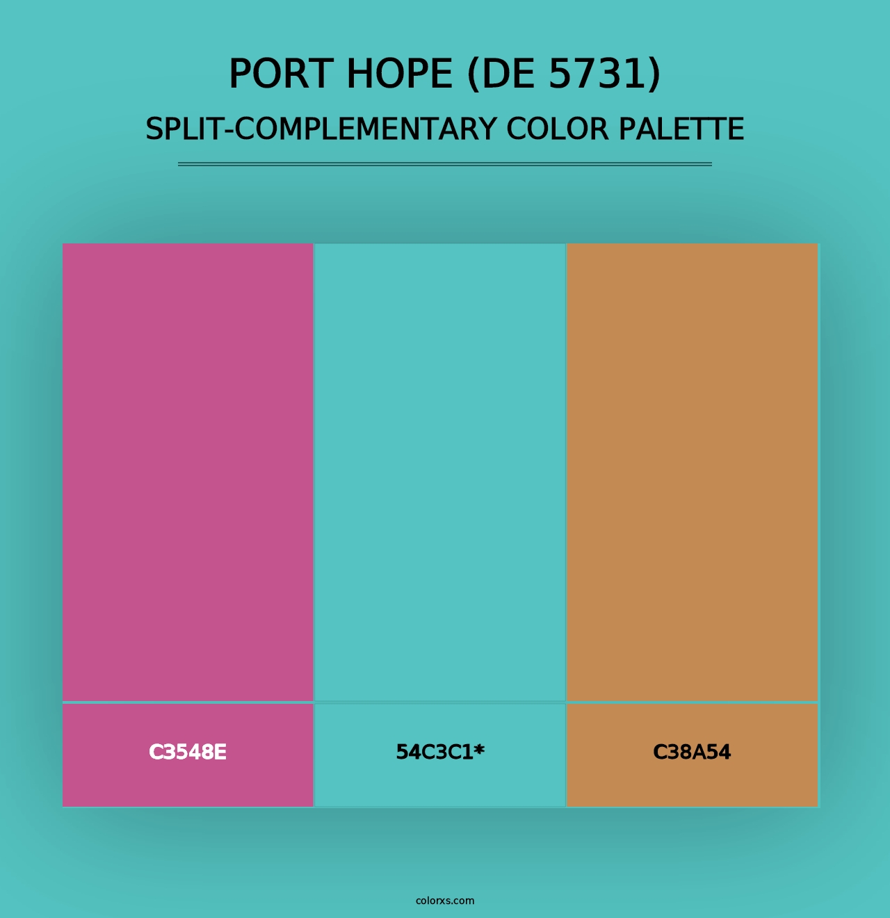 Port Hope (DE 5731) - Split-Complementary Color Palette