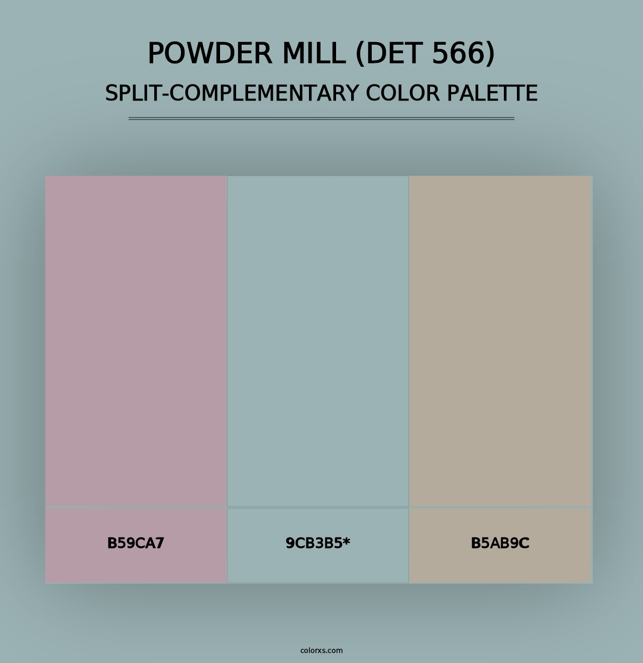 Powder Mill (DET 566) - Split-Complementary Color Palette