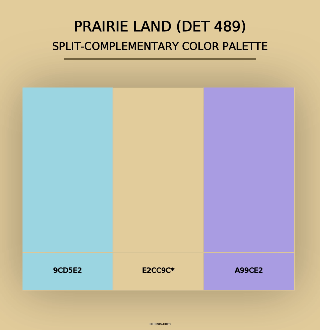 Prairie Land (DET 489) - Split-Complementary Color Palette