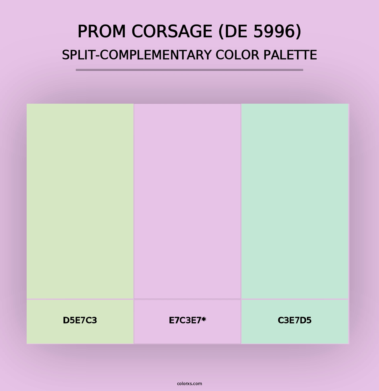 Prom Corsage (DE 5996) - Split-Complementary Color Palette