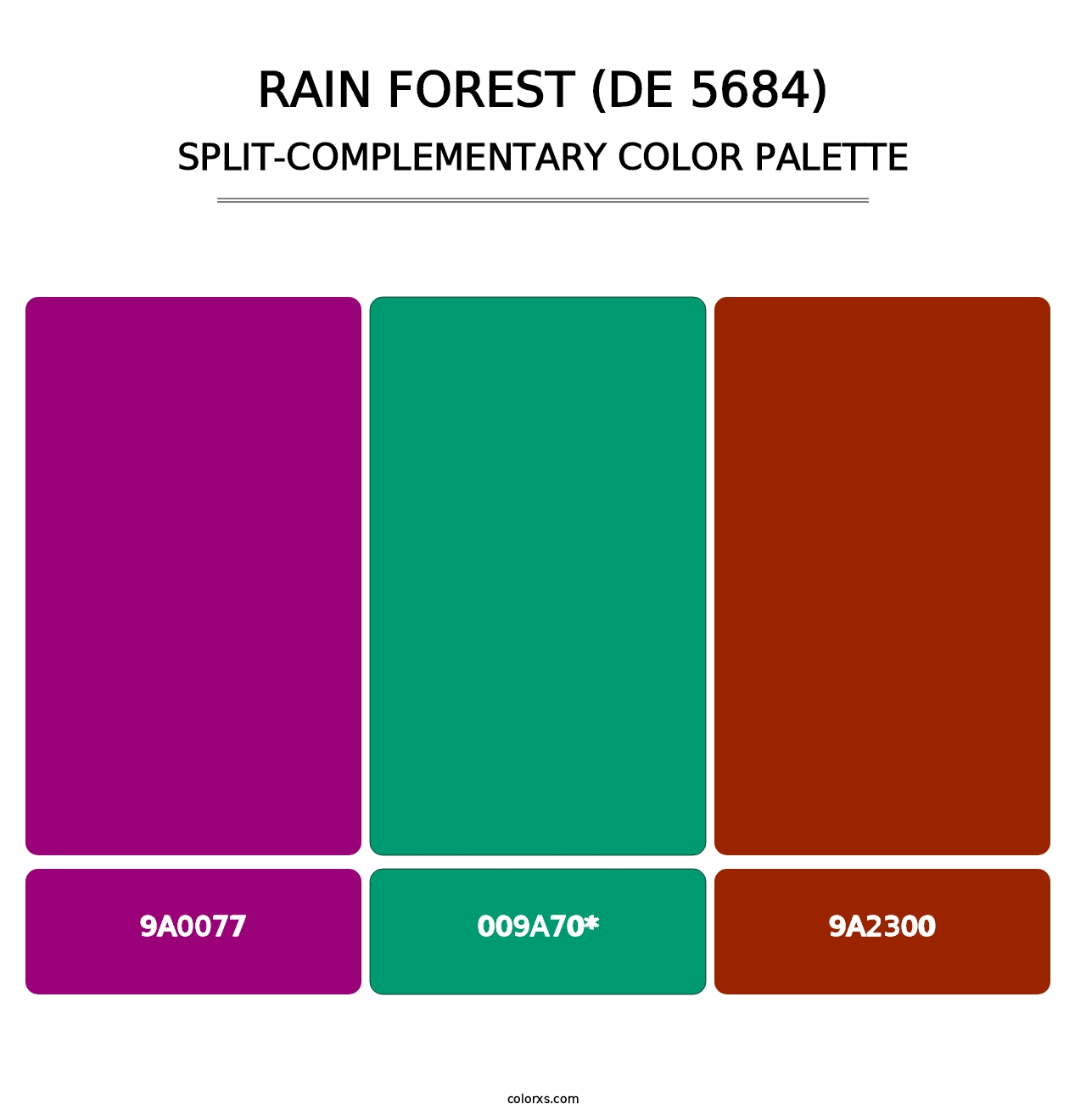 Rain Forest (DE 5684) - Split-Complementary Color Palette