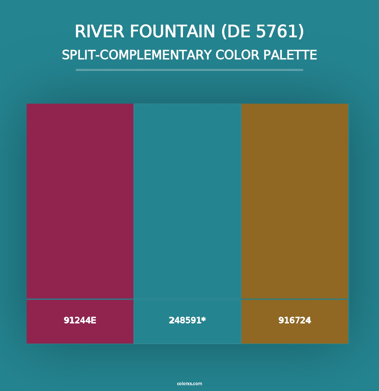 River Fountain (DE 5761) - Split-Complementary Color Palette