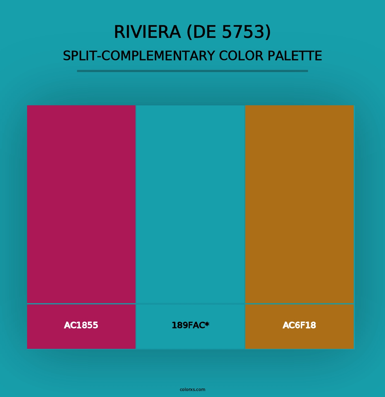 Riviera (DE 5753) - Split-Complementary Color Palette