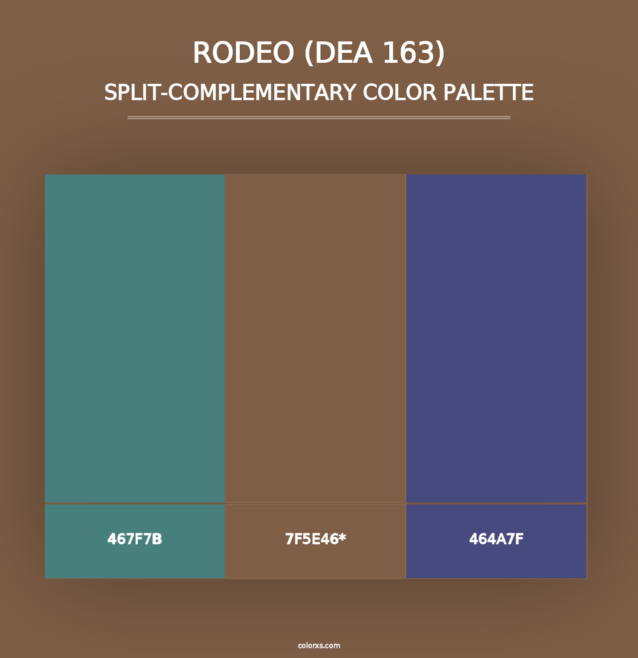 Rodeo (DEA 163) - Split-Complementary Color Palette