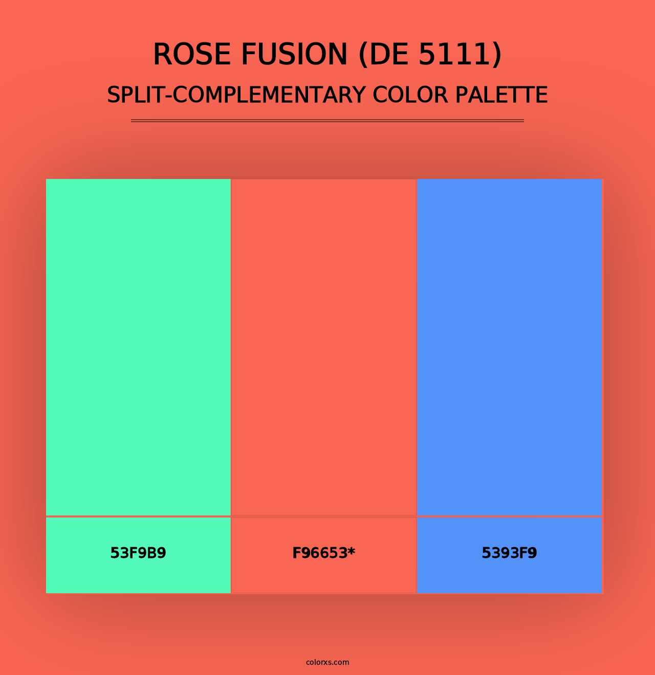 Rose Fusion (DE 5111) - Split-Complementary Color Palette