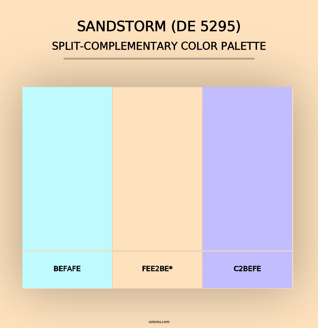 Sandstorm (DE 5295) - Split-Complementary Color Palette