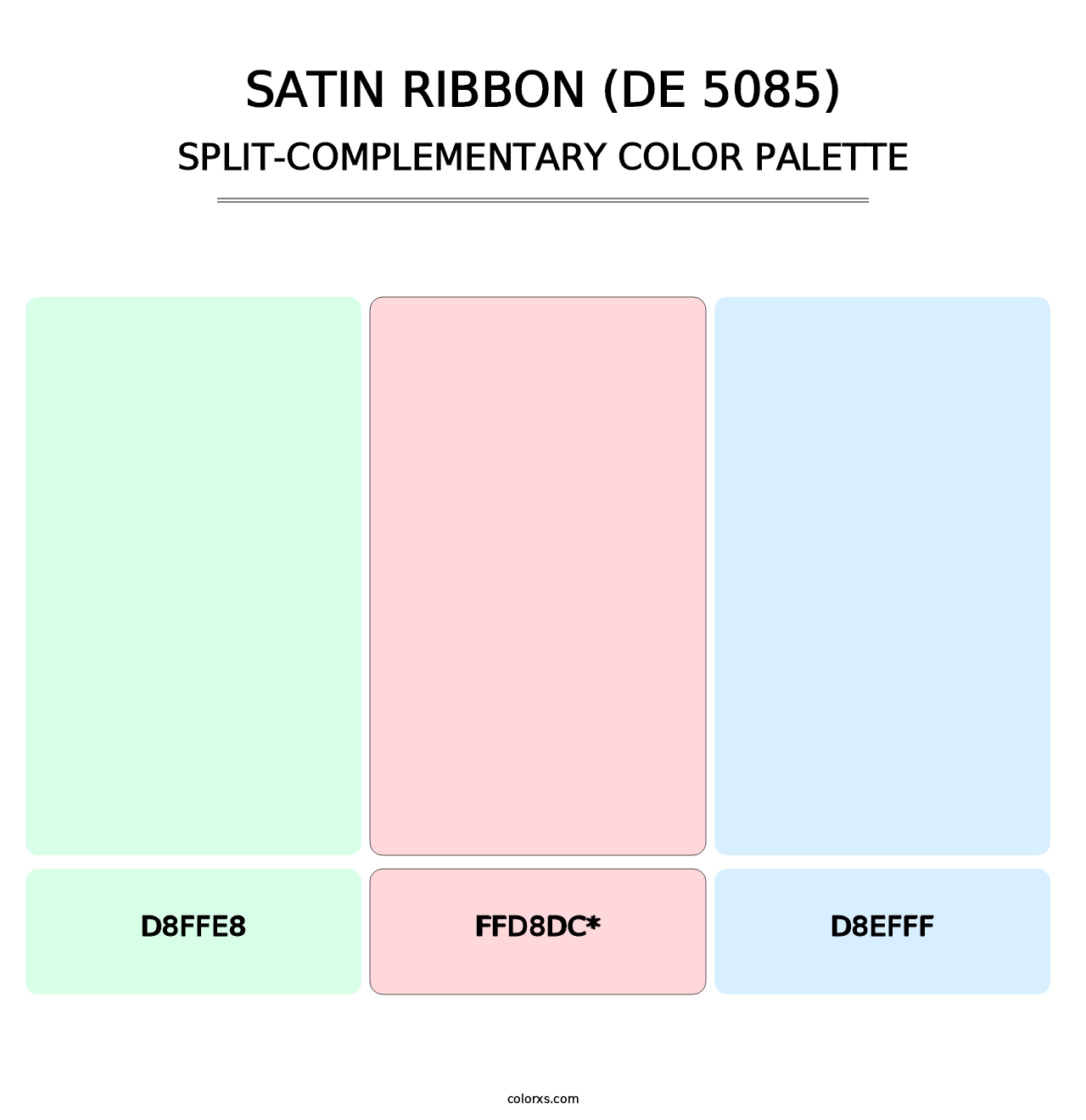 Satin Ribbon (DE 5085) - Split-Complementary Color Palette