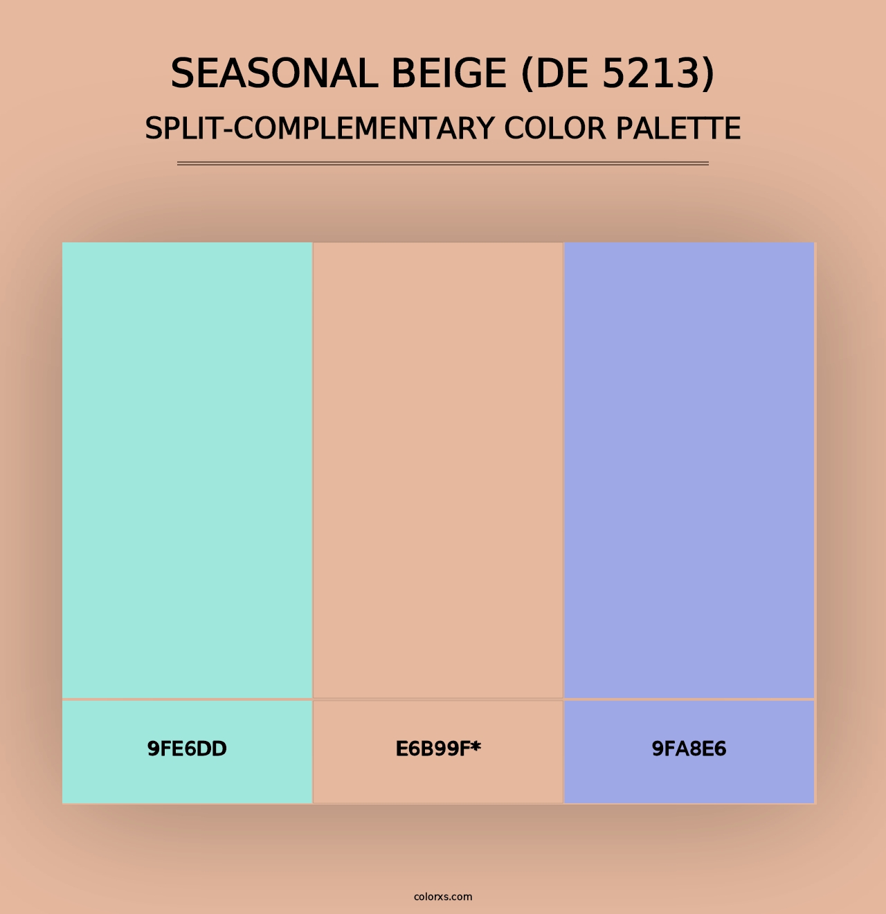 Seasonal Beige (DE 5213) - Split-Complementary Color Palette