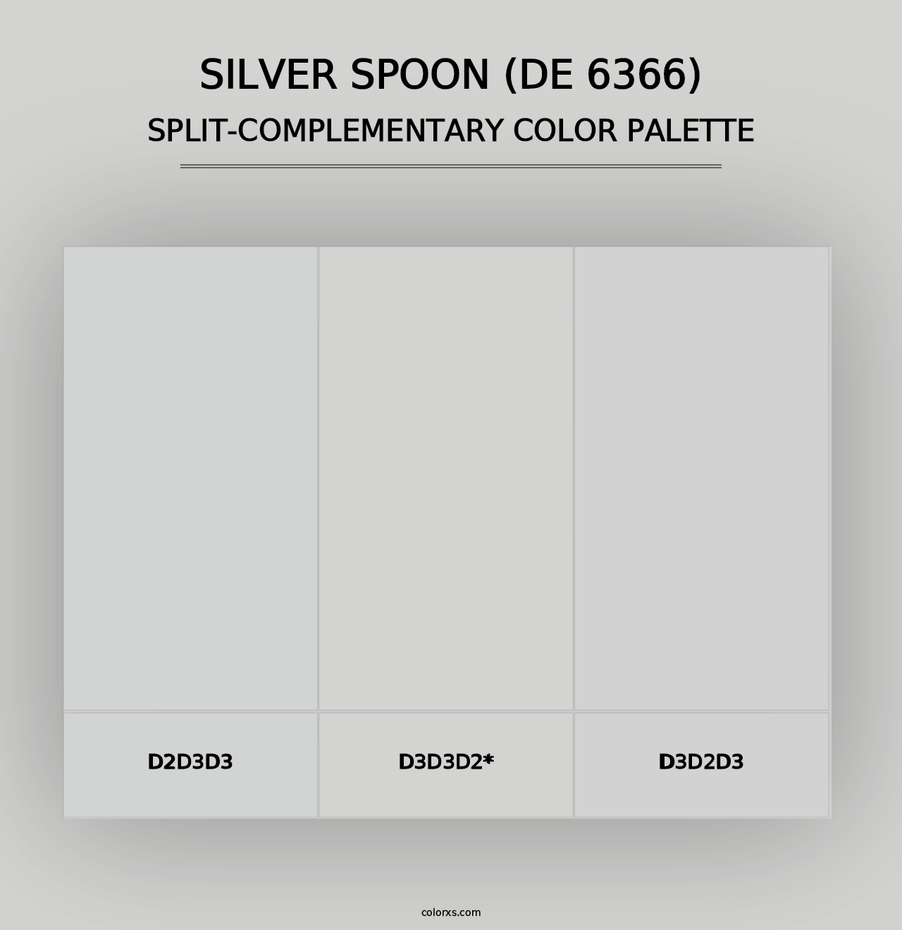 Silver Spoon (DE 6366) - Split-Complementary Color Palette