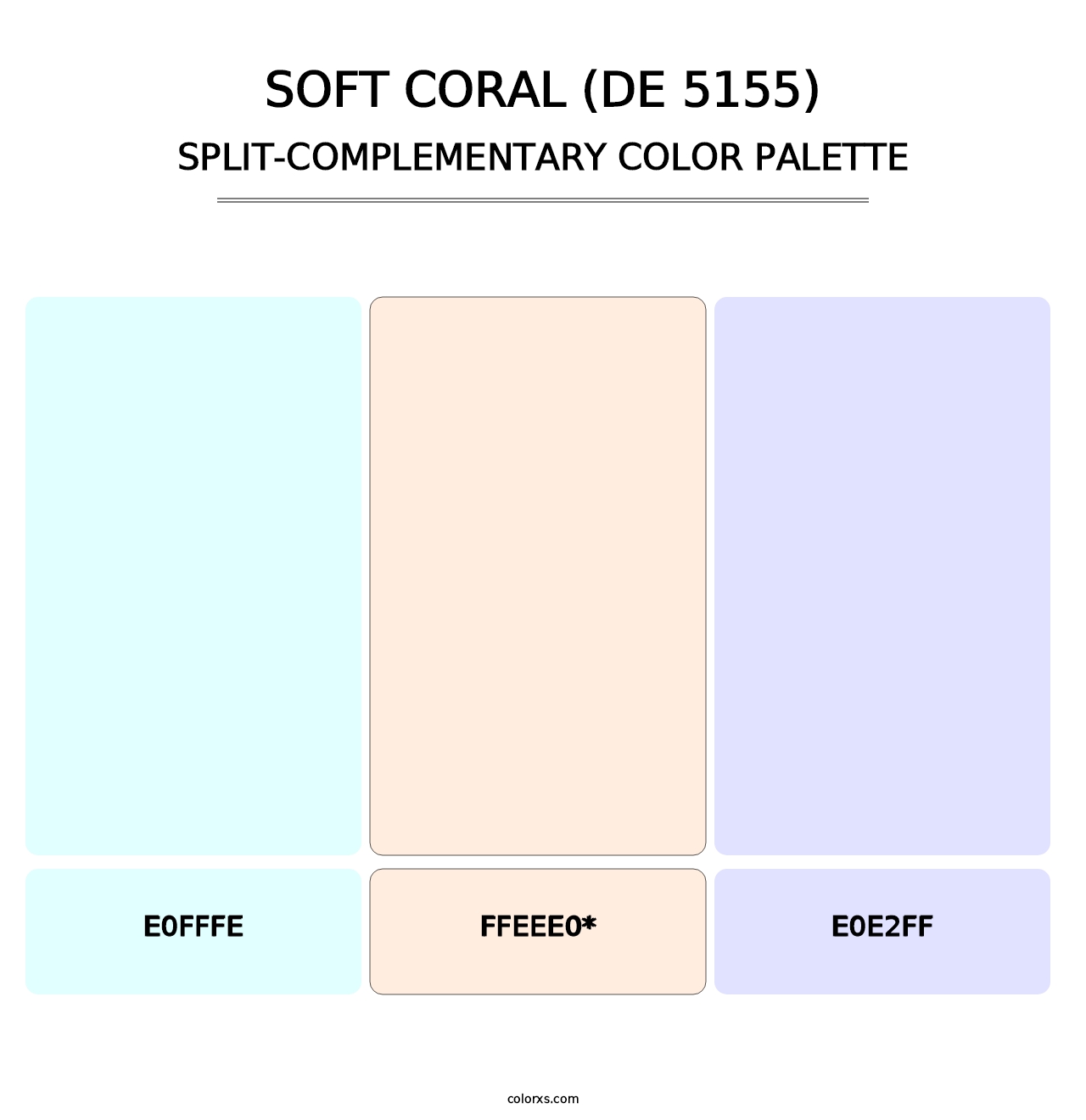 Soft Coral (DE 5155) - Split-Complementary Color Palette