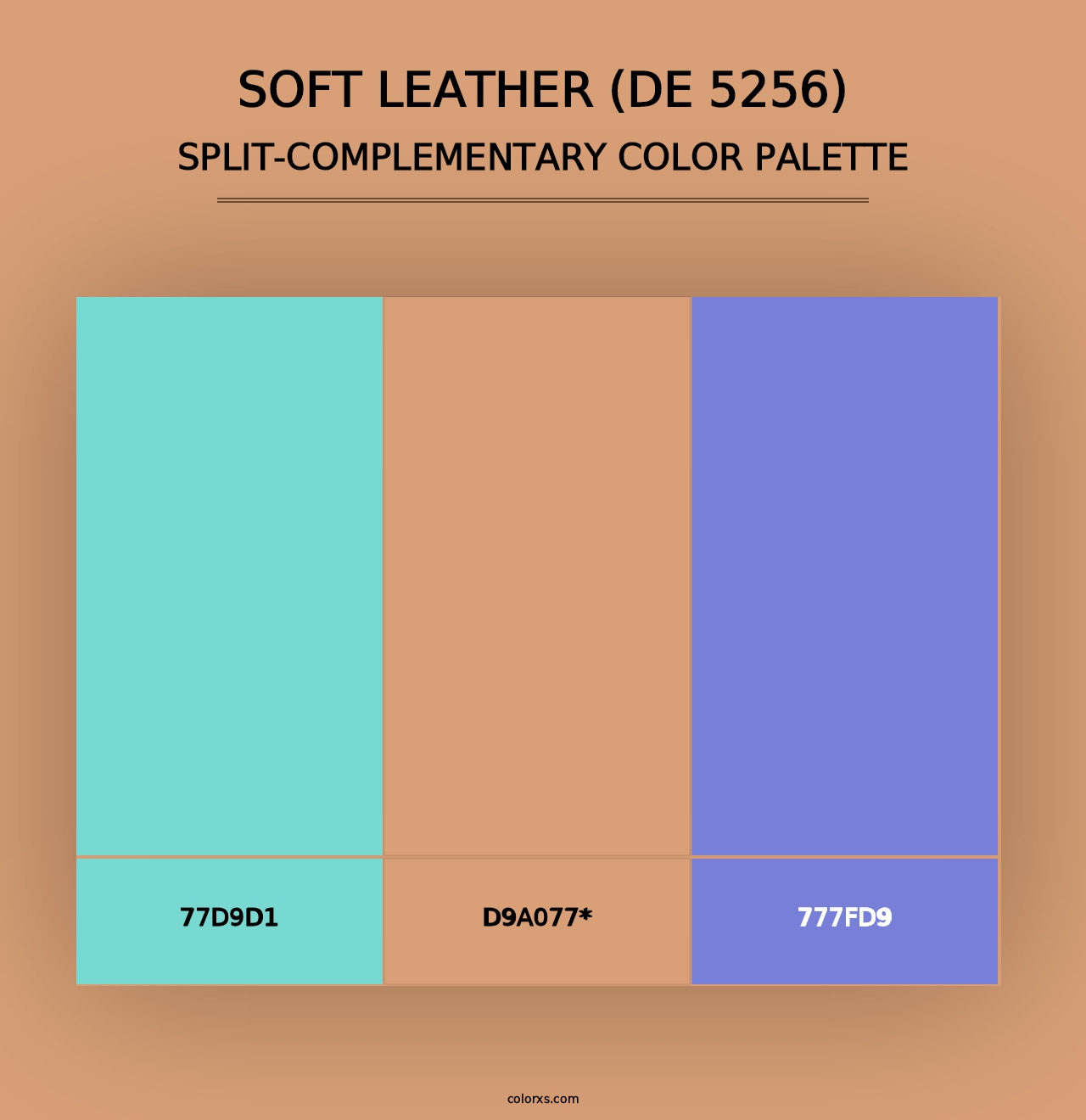 Soft Leather (DE 5256) - Split-Complementary Color Palette