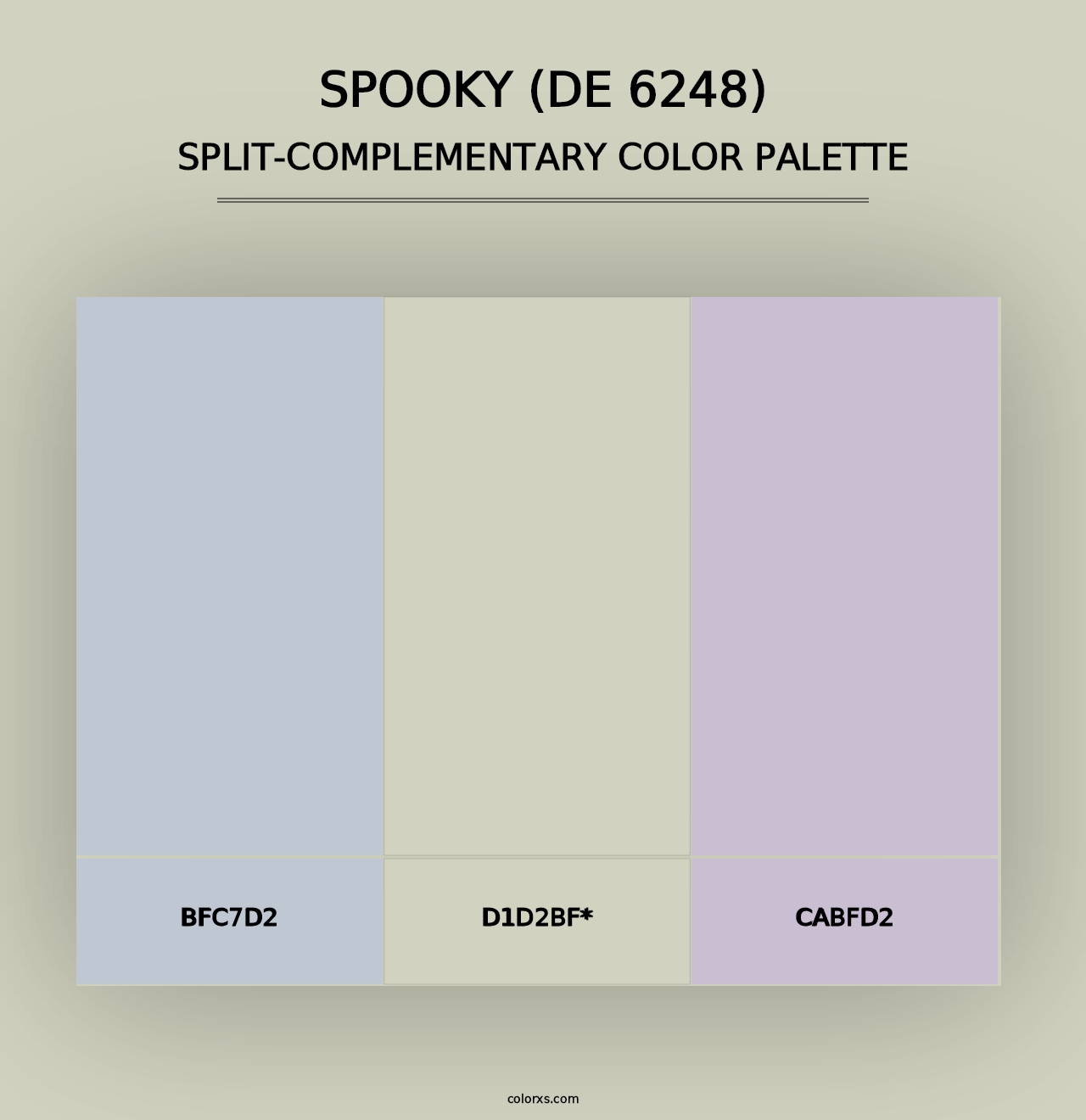 Spooky (DE 6248) - Split-Complementary Color Palette