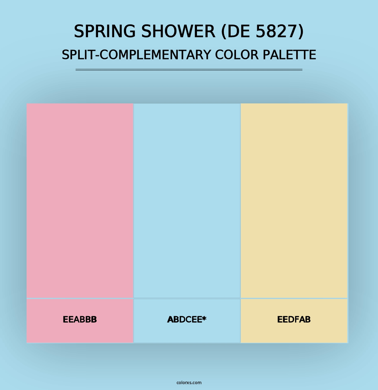 Spring Shower (DE 5827) - Split-Complementary Color Palette