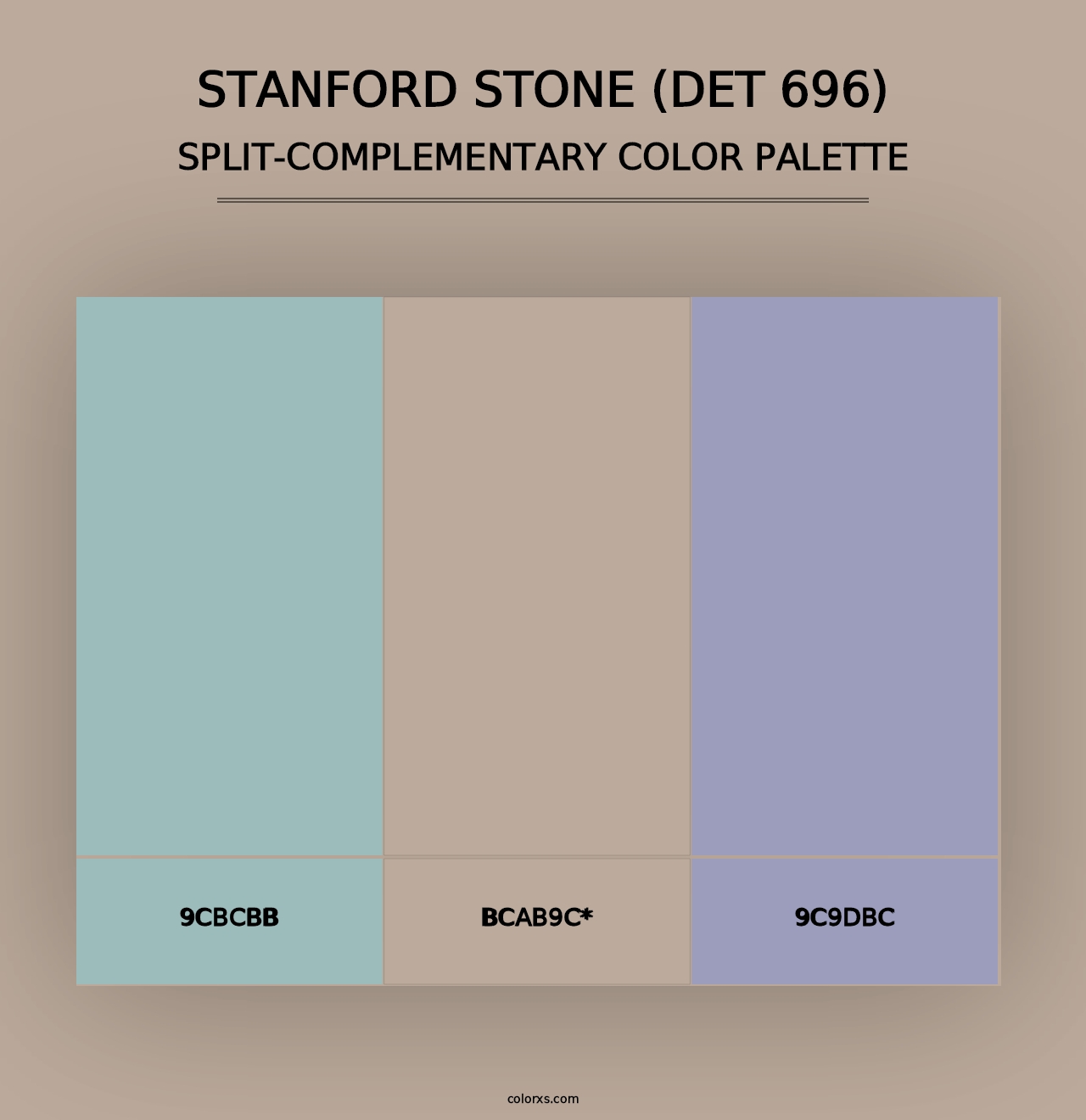 Stanford Stone (DET 696) - Split-Complementary Color Palette