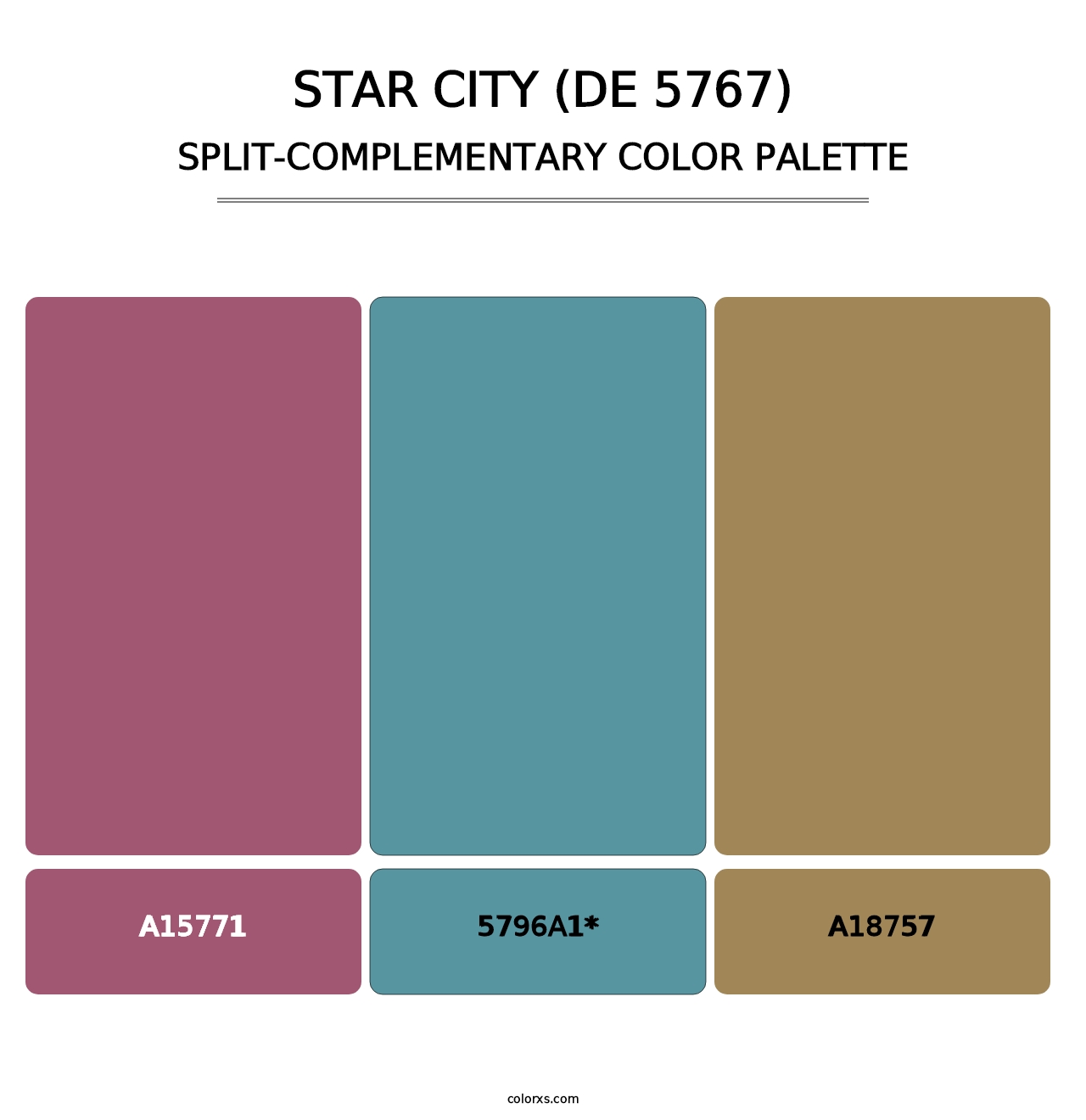 Star City (DE 5767) - Split-Complementary Color Palette