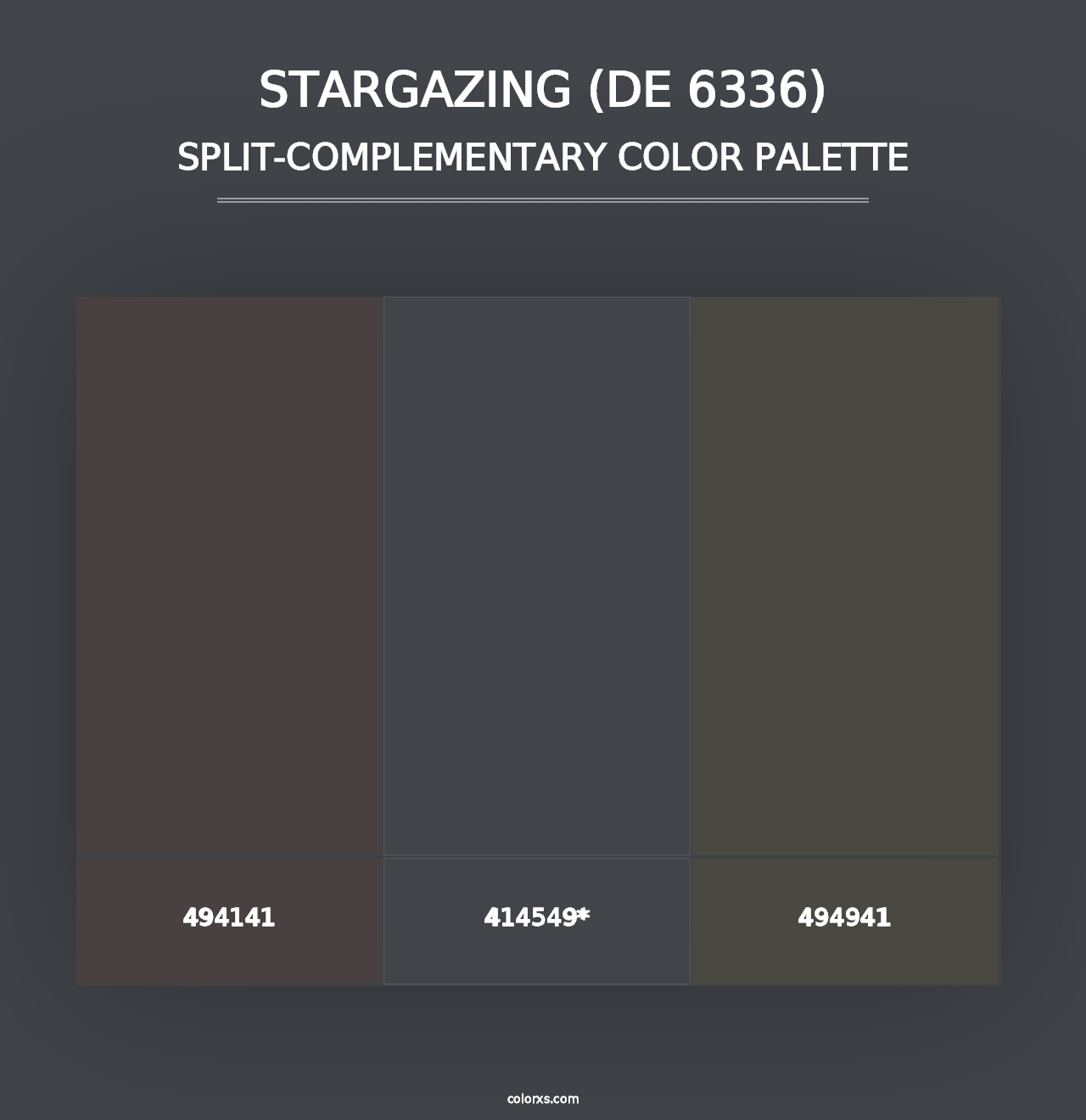 Stargazing (DE 6336) - Split-Complementary Color Palette