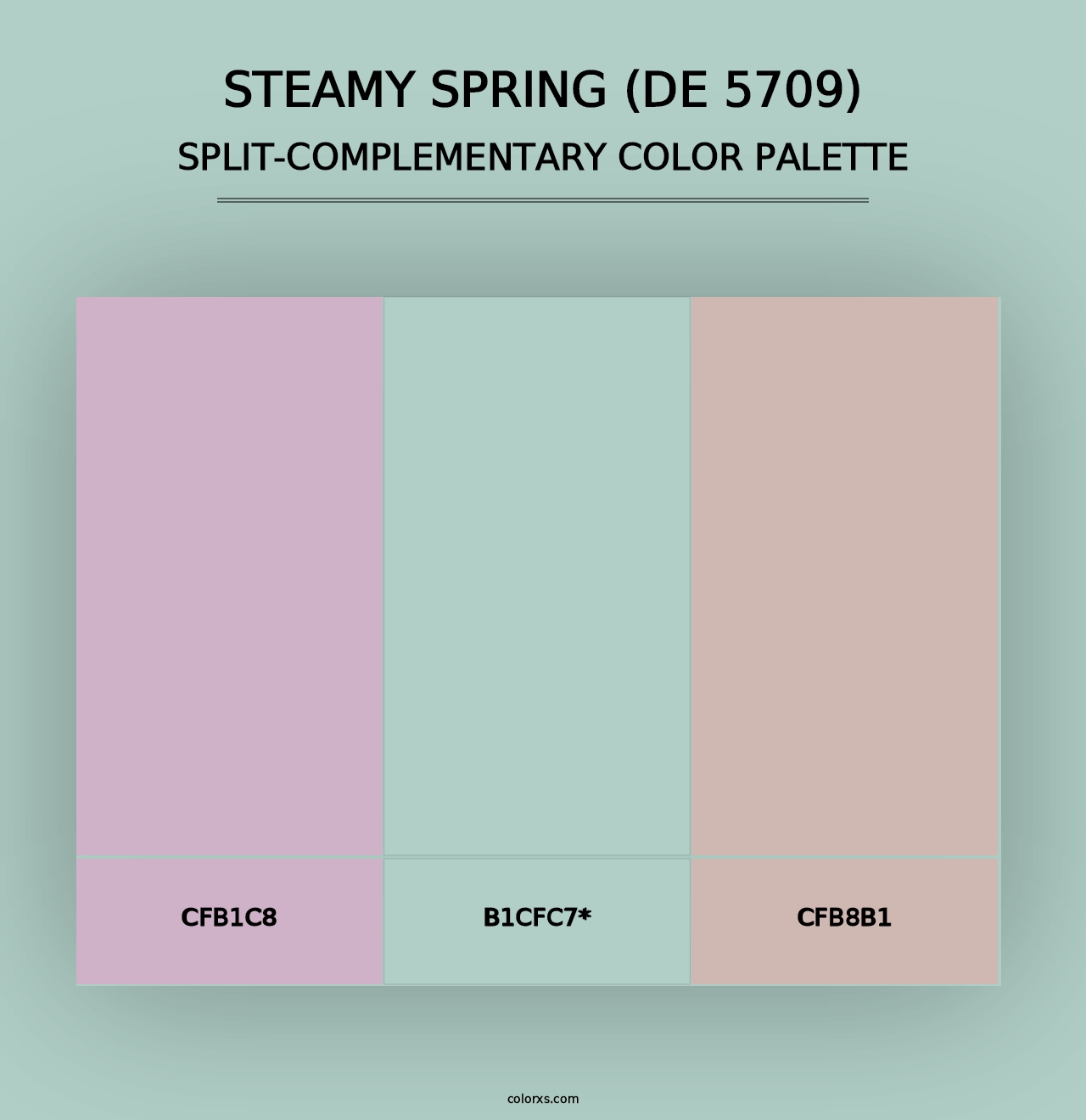 Steamy Spring (DE 5709) - Split-Complementary Color Palette