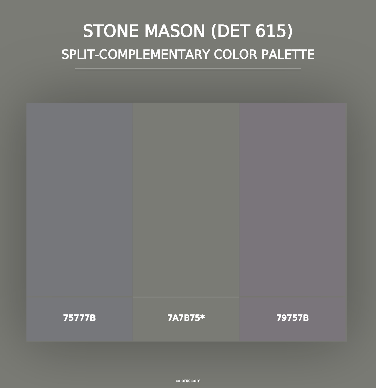 Stone Mason (DET 615) - Split-Complementary Color Palette