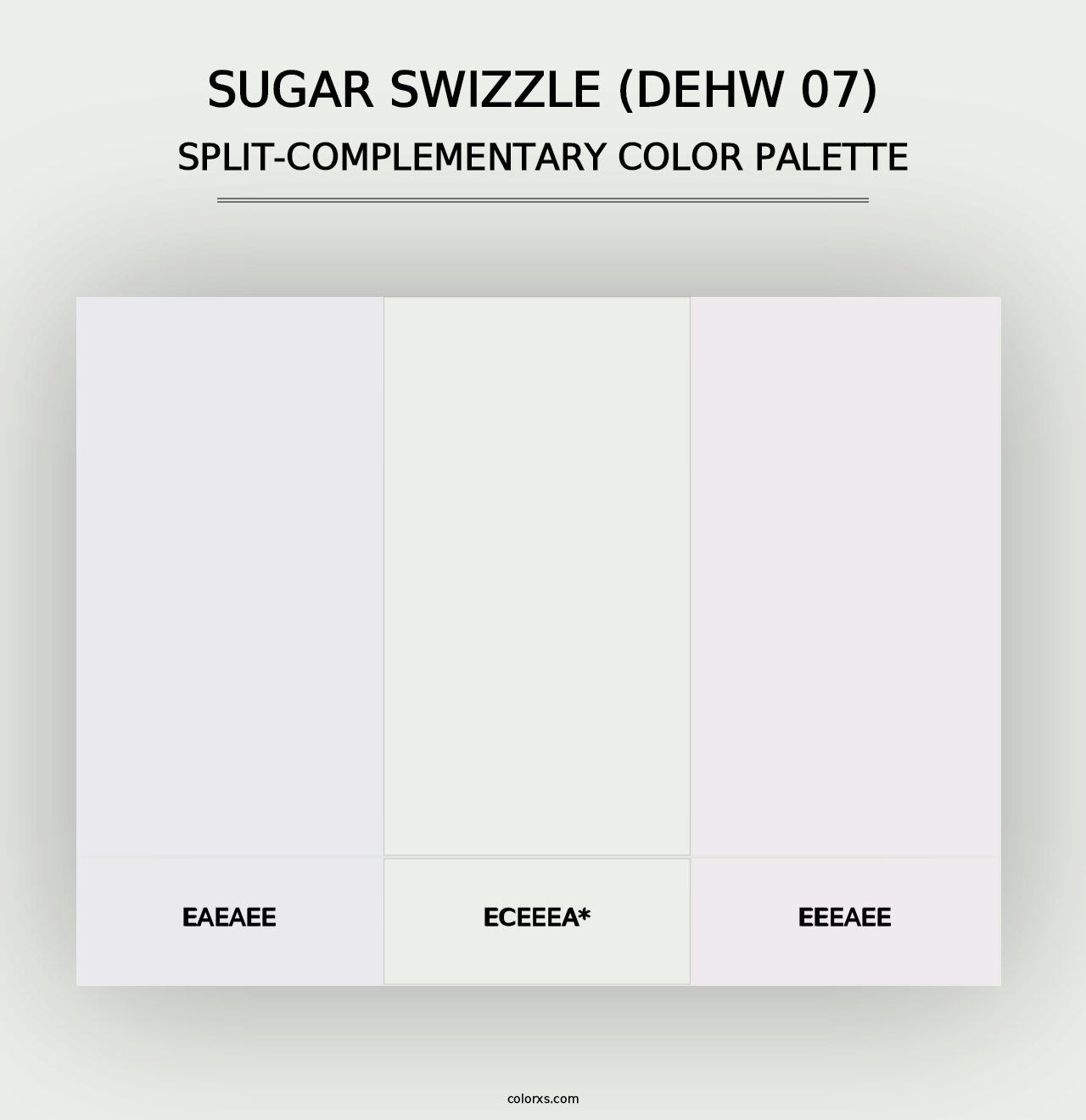 Sugar Swizzle (DEHW 07) - Split-Complementary Color Palette