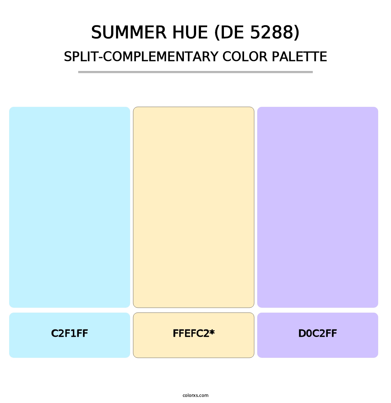 Summer Hue (DE 5288) - Split-Complementary Color Palette