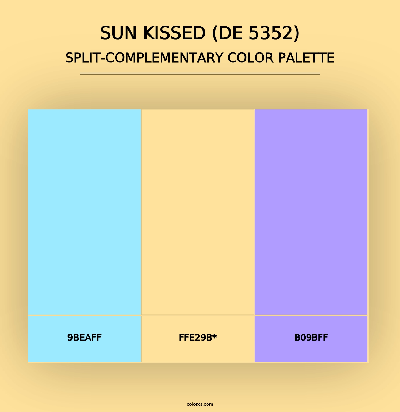 Sun Kissed (DE 5352) - Split-Complementary Color Palette