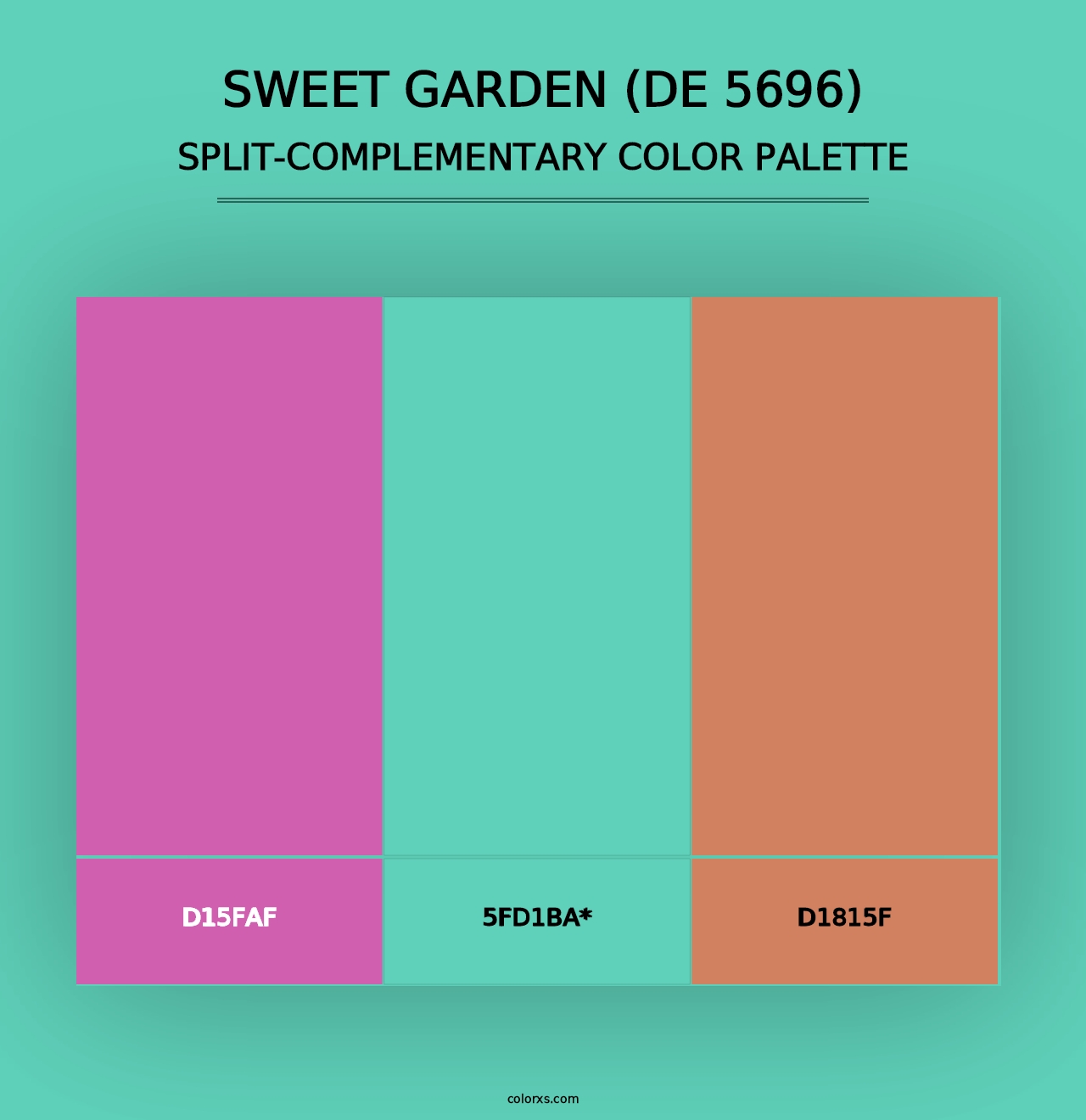 Sweet Garden (DE 5696) - Split-Complementary Color Palette