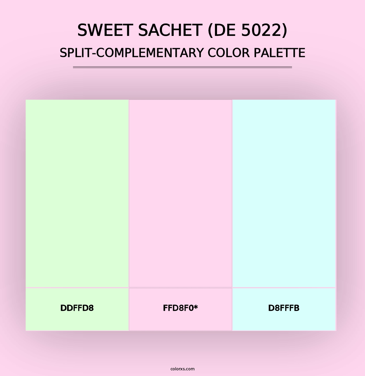 Sweet Sachet (DE 5022) - Split-Complementary Color Palette