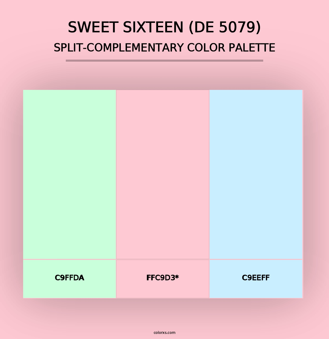 Sweet Sixteen (DE 5079) - Split-Complementary Color Palette