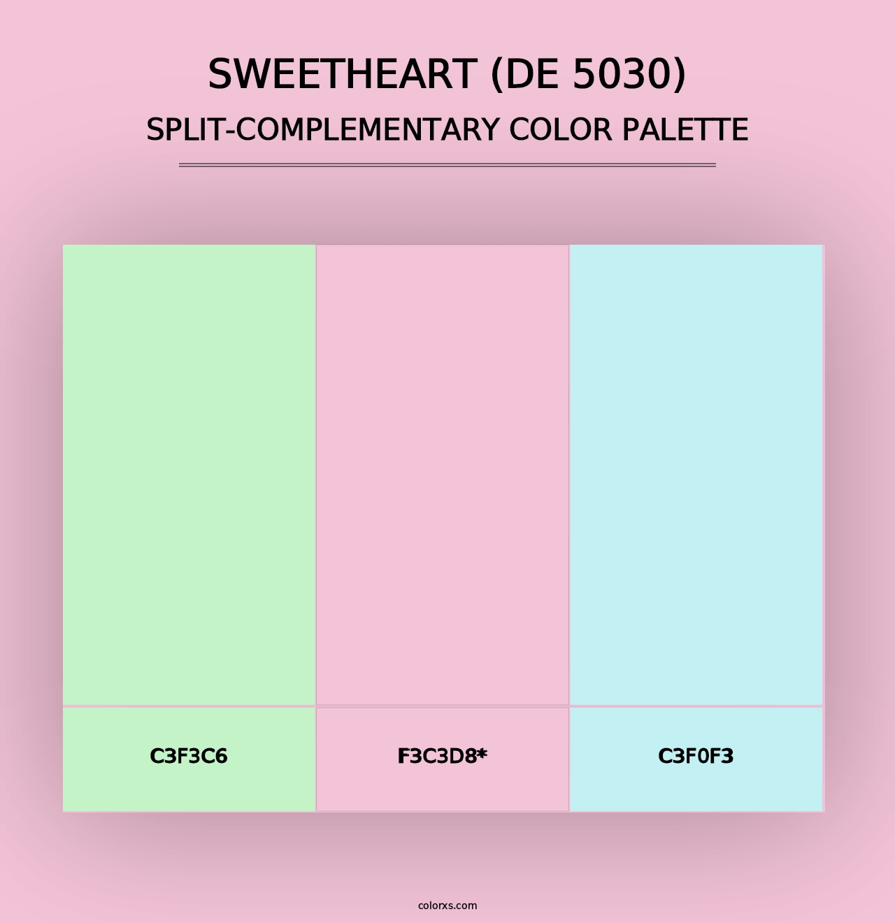 Sweetheart (DE 5030) - Split-Complementary Color Palette