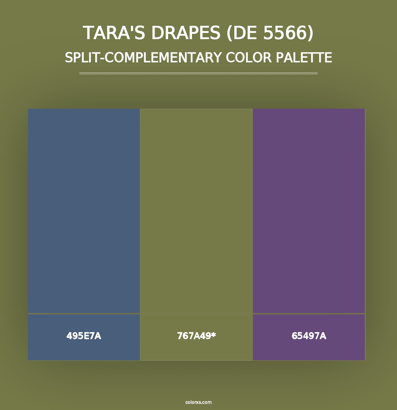 Tara's Drapes (DE 5566) - Split-Complementary Color Palette