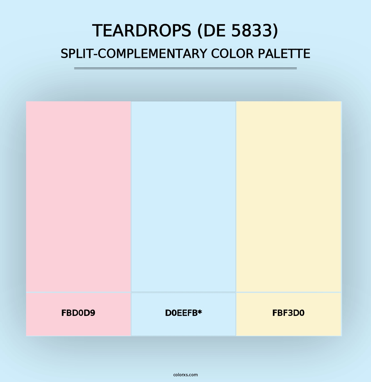 Teardrops (DE 5833) - Split-Complementary Color Palette