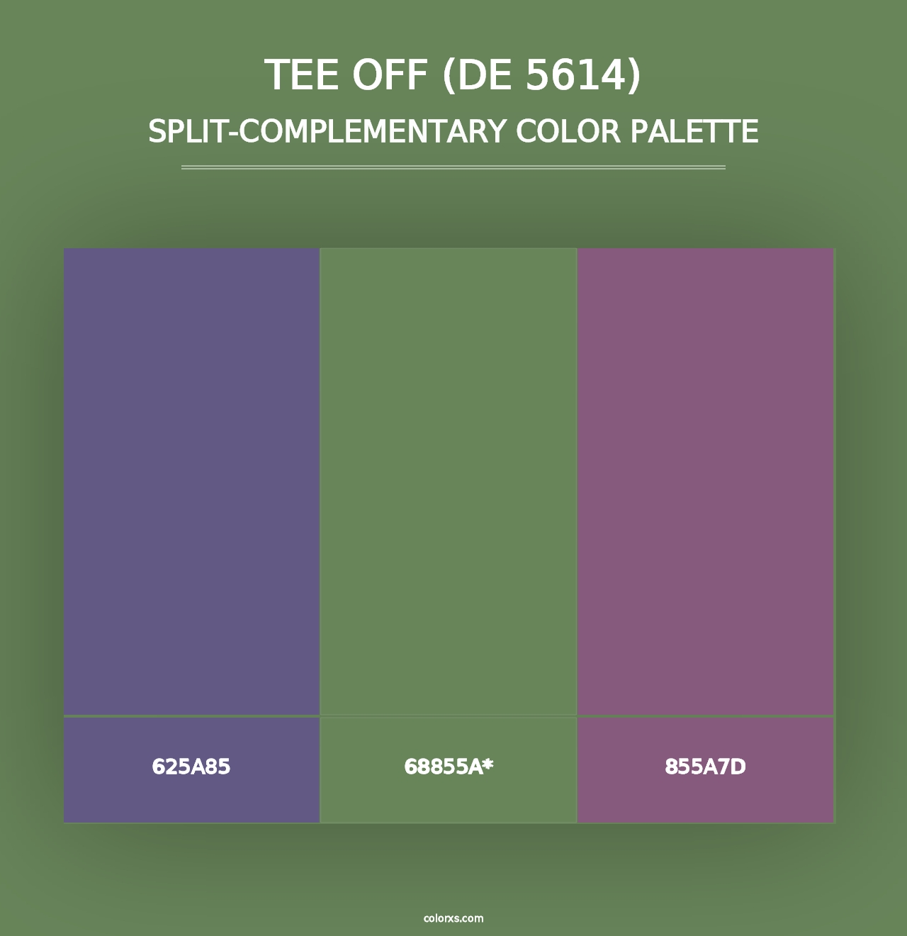 Tee Off (DE 5614) - Split-Complementary Color Palette