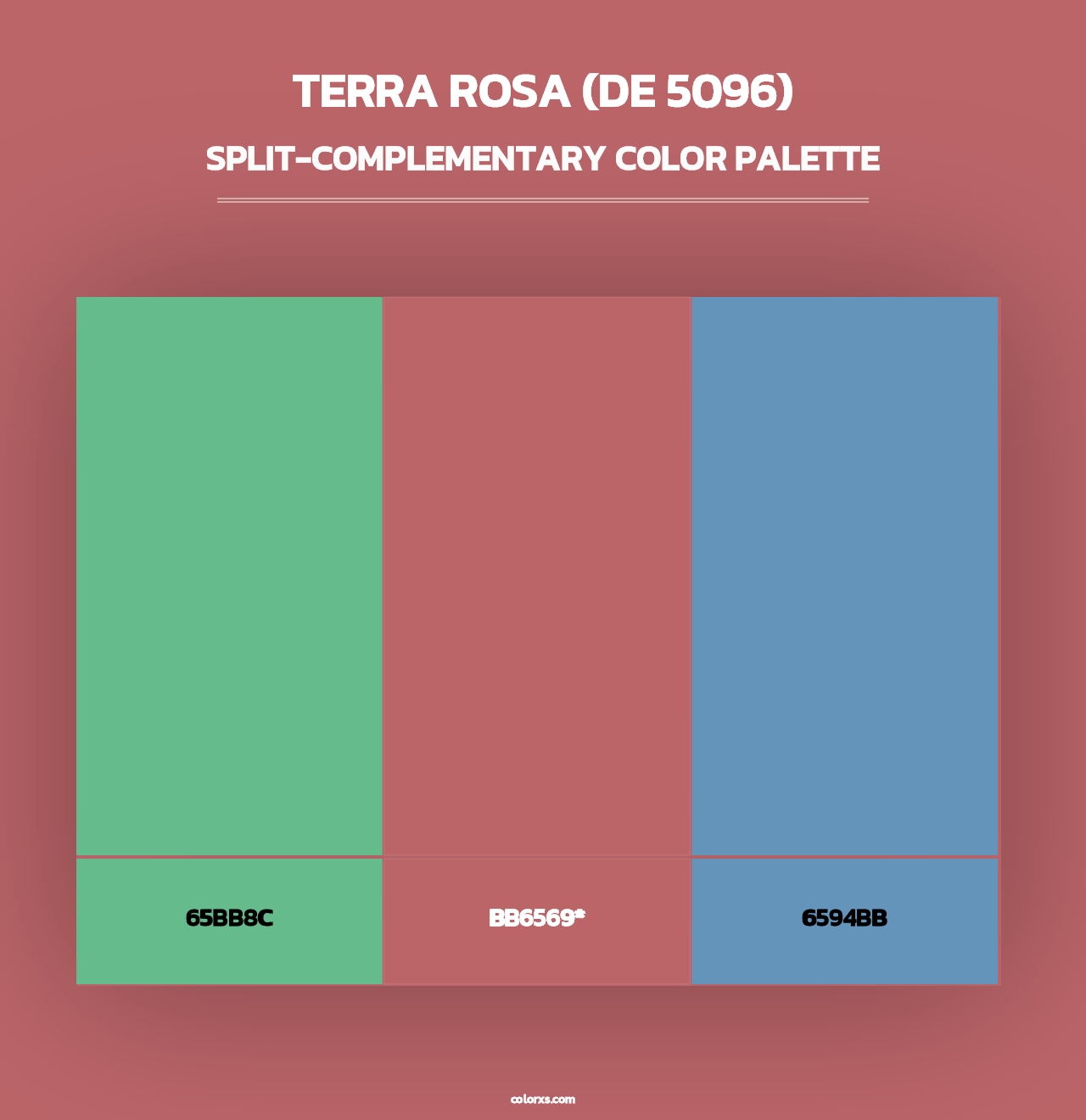 Terra Rosa (DE 5096) - Split-Complementary Color Palette