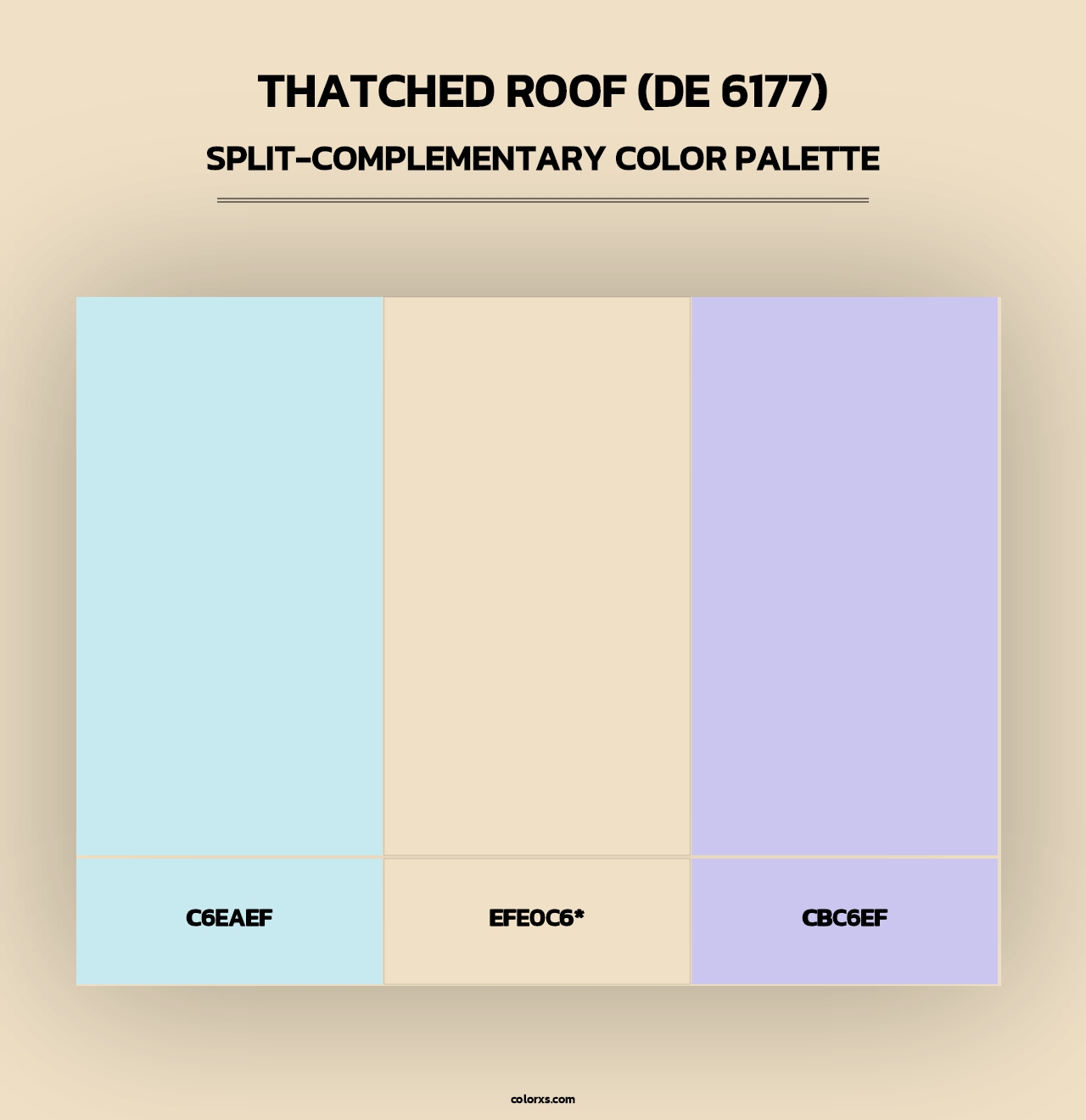 Thatched Roof (DE 6177) - Split-Complementary Color Palette